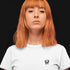 Hardtekk Army T-Shirt für Frauen von vorne in weiß